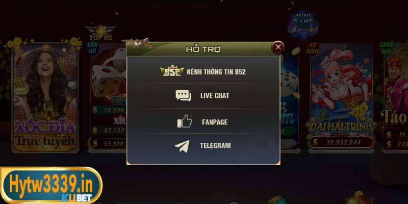 Liên hệ support đa dạng