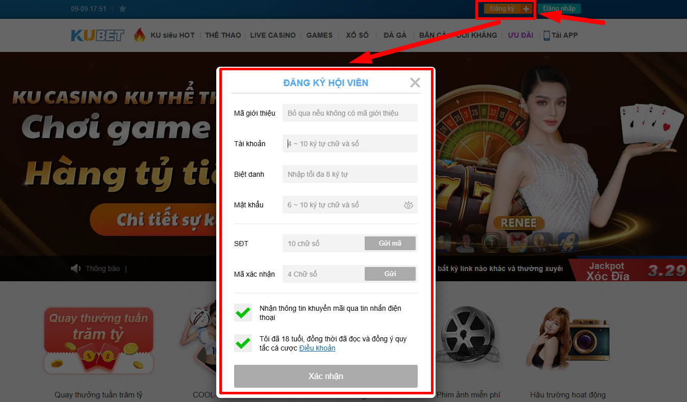 Hướng dẫn đăng ký Hytw3339 tham gia cá cược tại nhà cái
